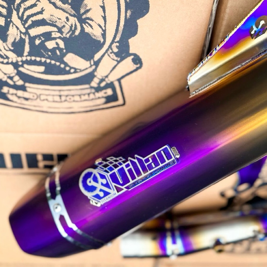 knalpot XMAX VILLAN RX2 original full titanium