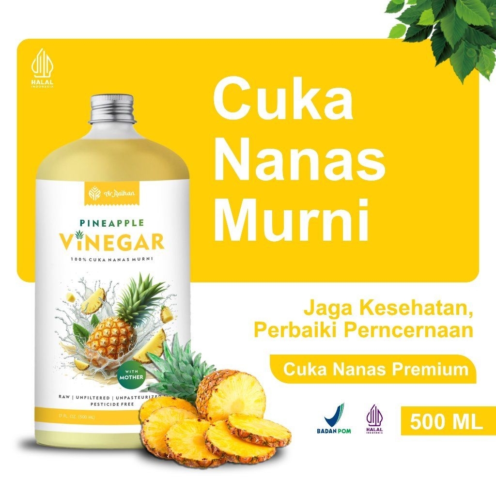 

CUKA NANAS MURNI TANPA CAMPURAN - Ar Raihan 500 ml