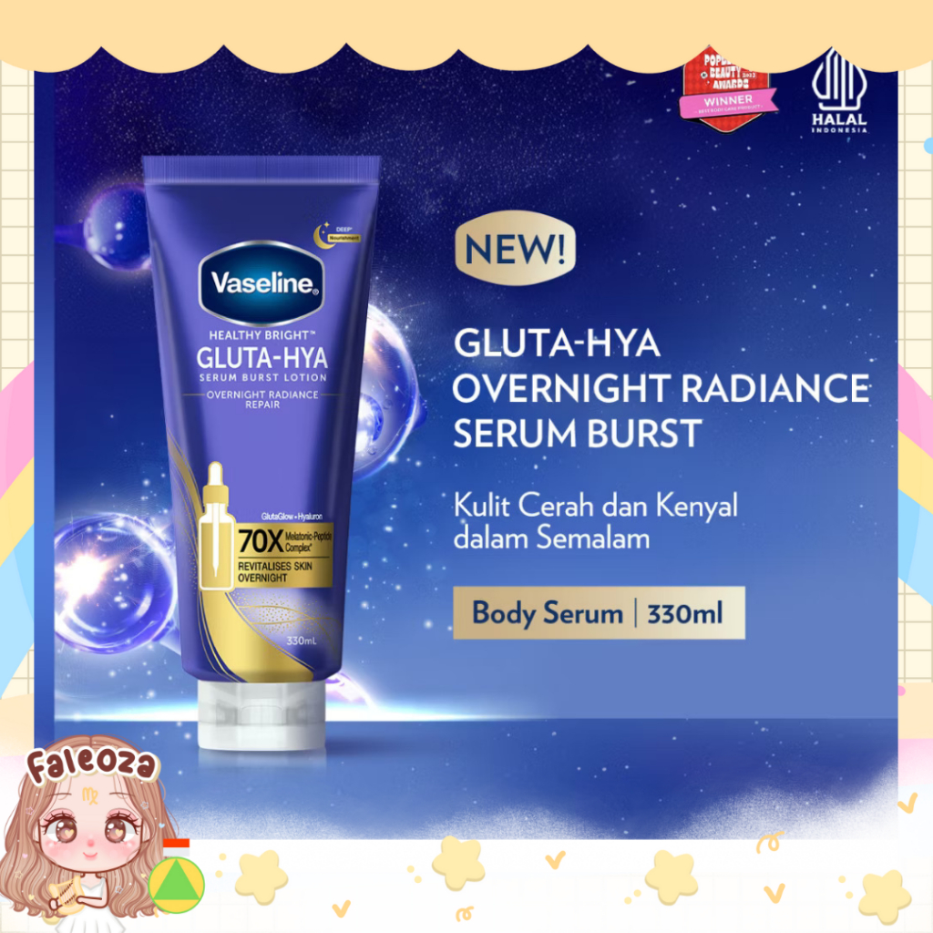 VASELINE Gluta-Hya Body Serum Overnight Radiance Repair