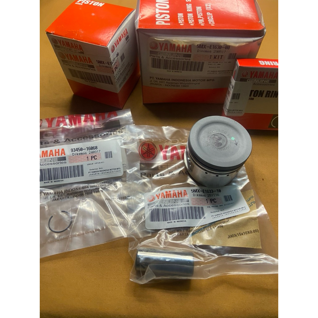 Piston Kit Piston Komplit Set Ring Yamaha Mio Sporty Mio Smile OS STD Standar Original