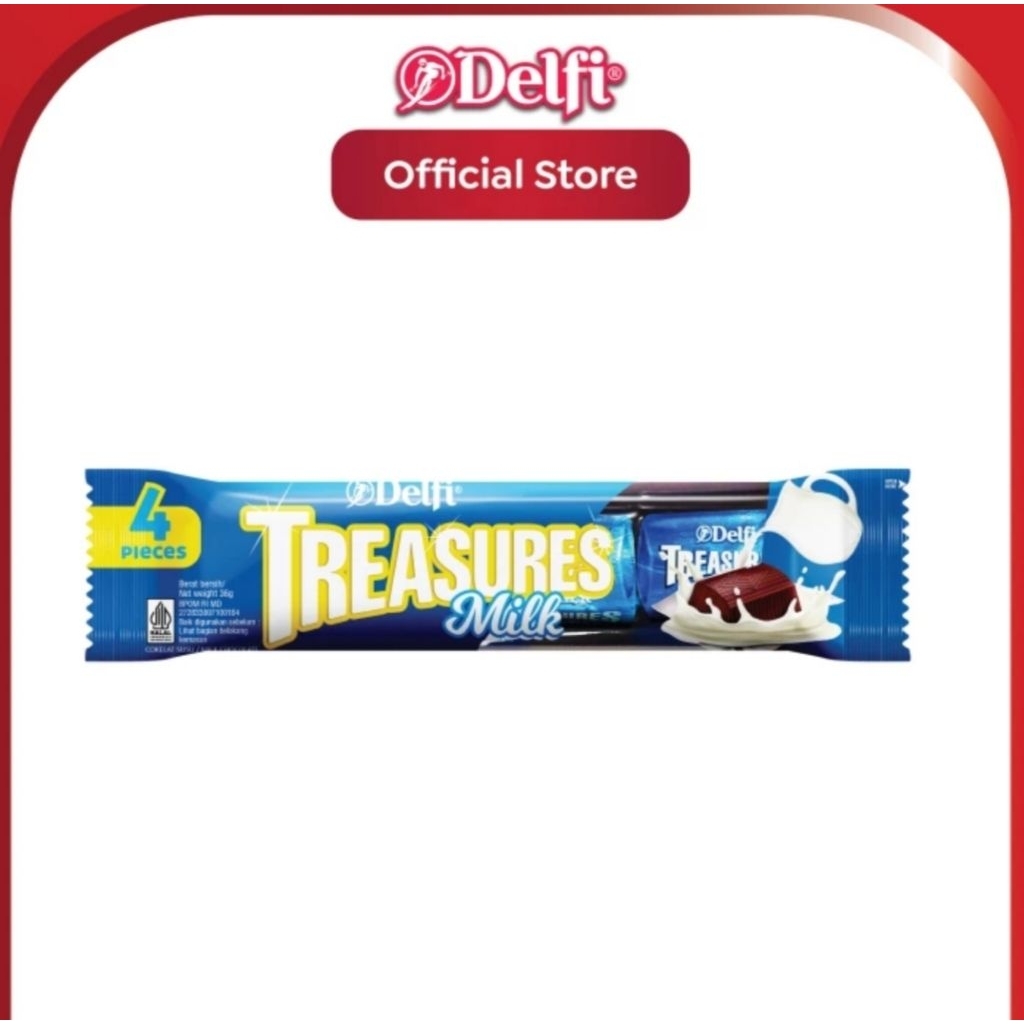 Delfi Treasures Milk / Coklat Delfi Treasures Milk 36 gram