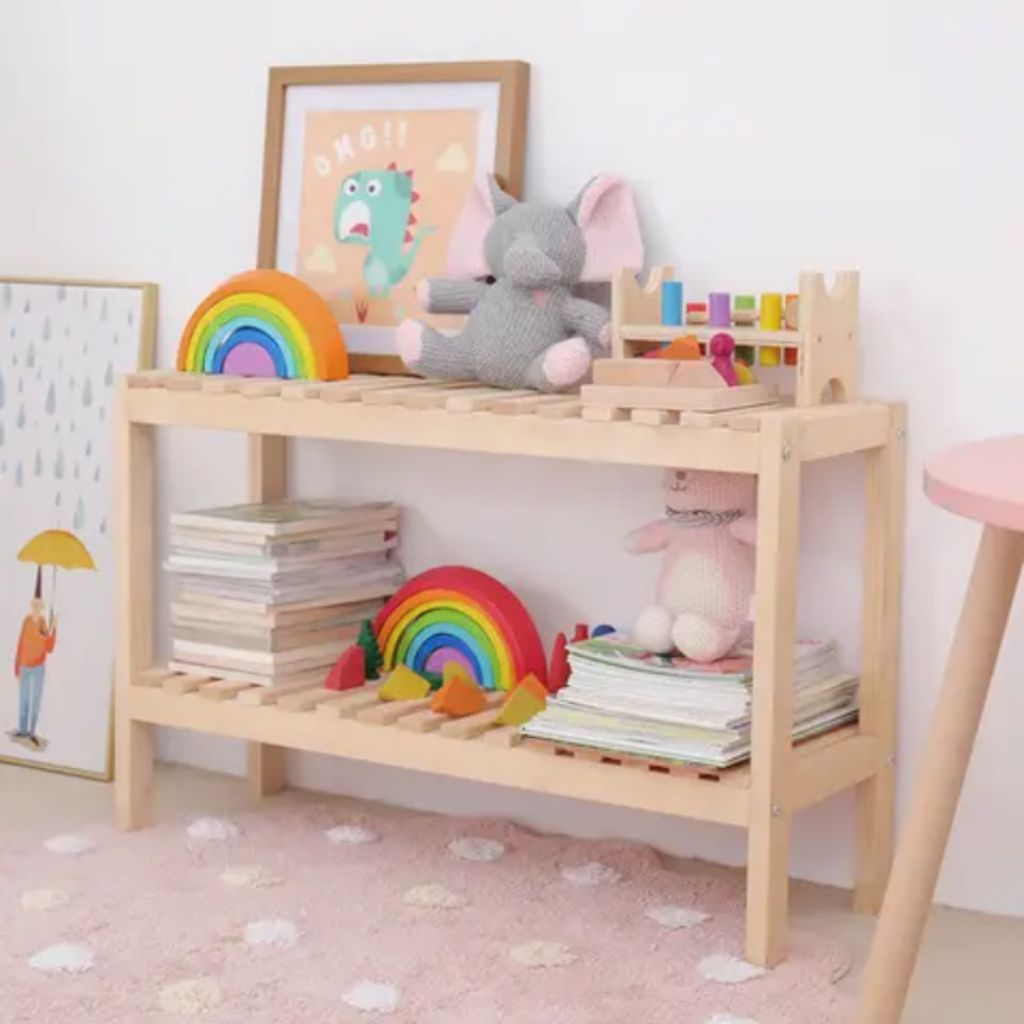 Rak Sepatu 2 Susun Serbaguna Rak Kayu Serbaguna Rak Sepatu Kayu