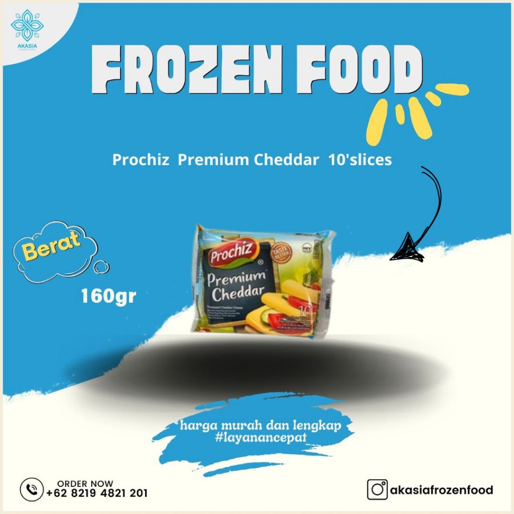

Prochiz Premium Cheddar 160gr 10'slices