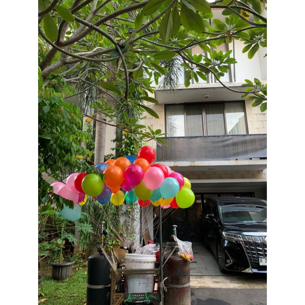balon gas terbang warna warni/balon helium/balon terbang/balongas