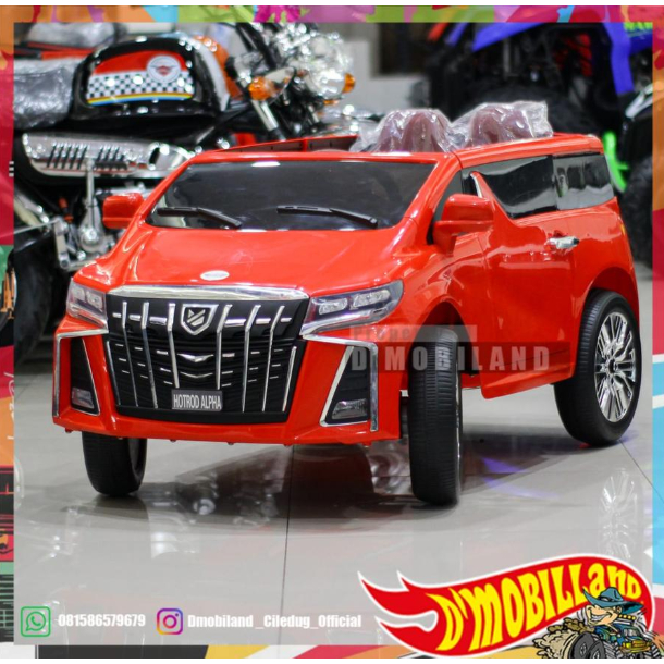 Mainan Anak Mobilan Aki Anak 12 V remot Model Alphard