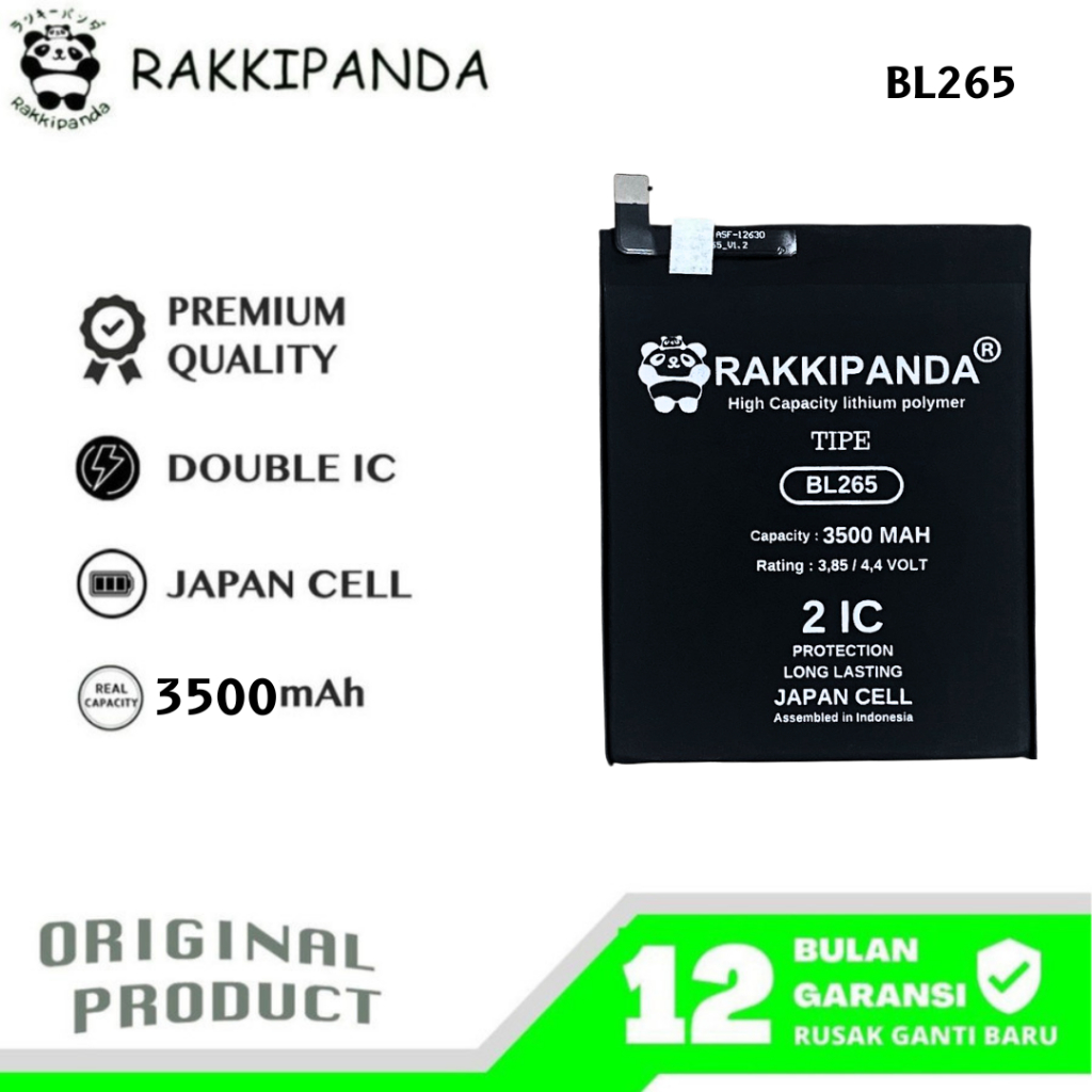 RakkiPanda - BL265 Motorola Moto M Batre Batrai Baterai
