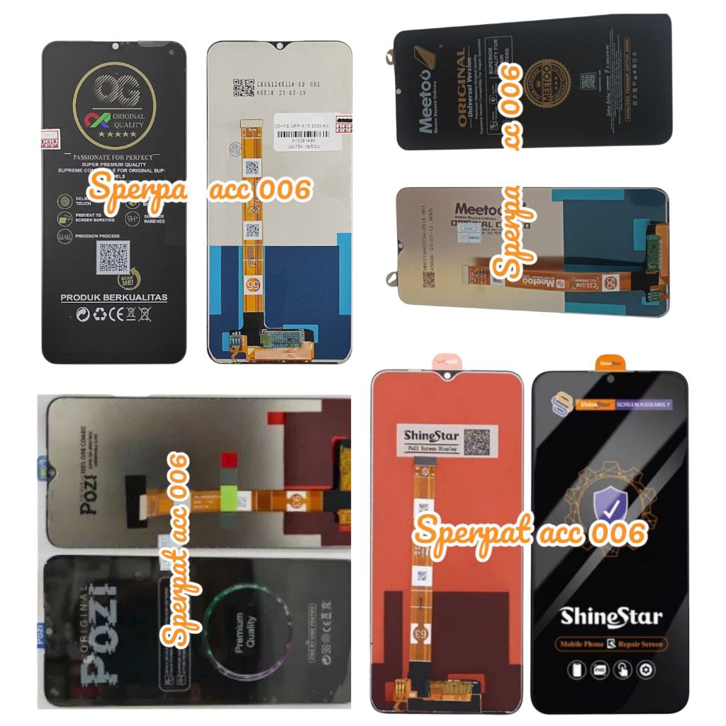 LCD TOUCHSCREEN OPPO A15 / OPPO A15S  FULLSET BLACK ORIGINAL