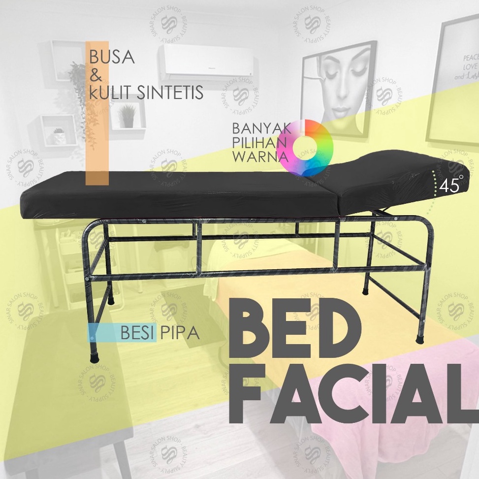 KODE K76C Bed Facial Dan Eyelash Kulit Sintetis Lipat