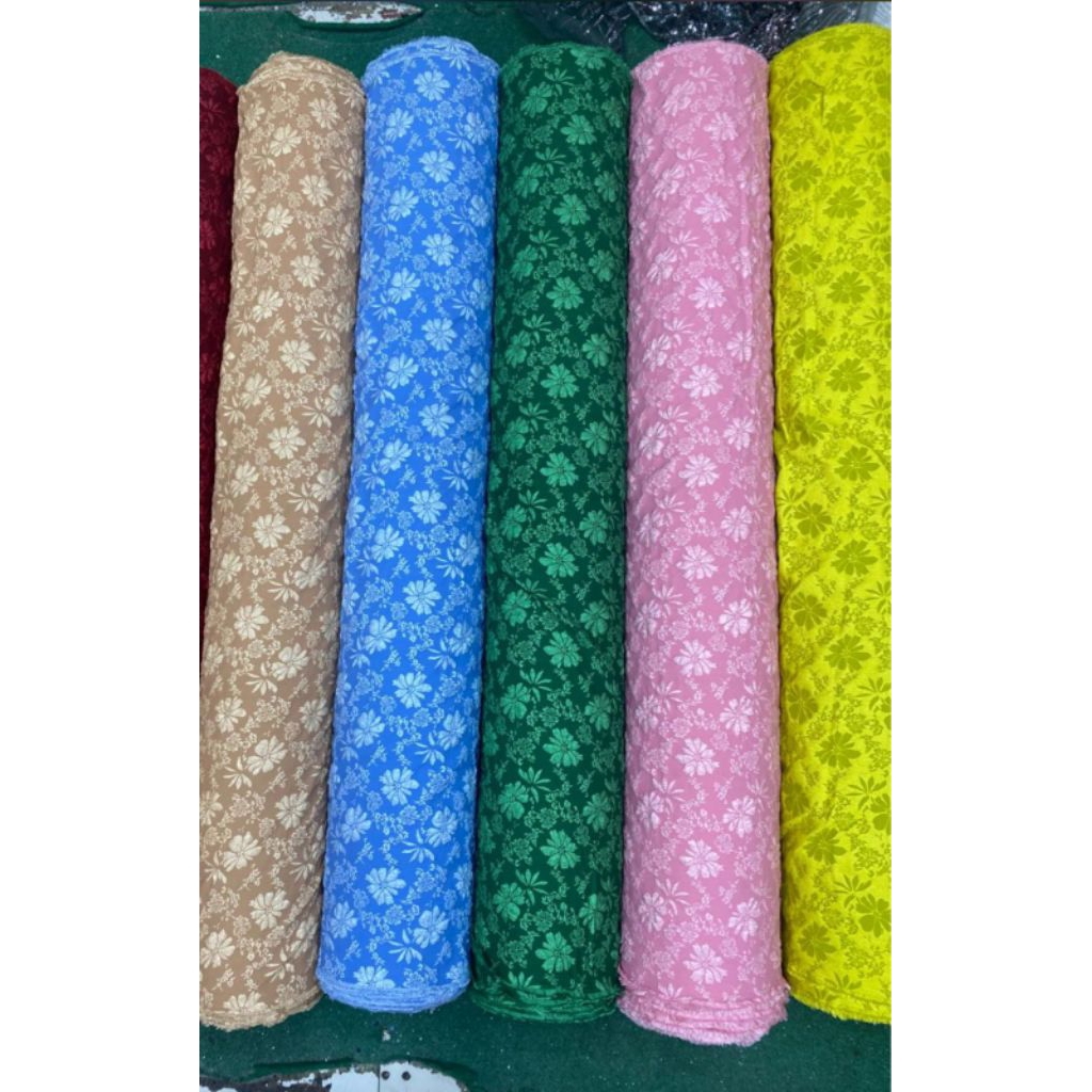 Jaguard Embos / Fukuro terbaru/ Jaguard Embos Motif timbul lembut/ Kain Kebaya Janggan