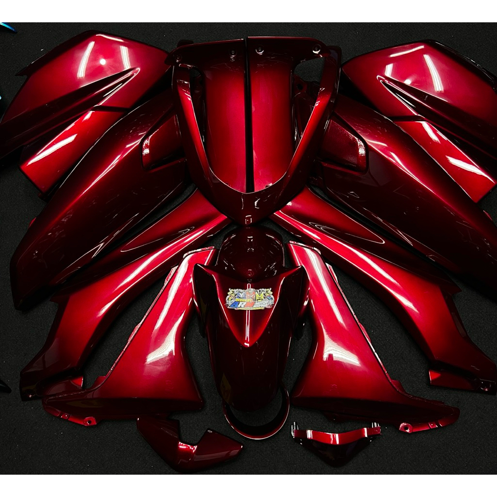 BODY NMAX OLD REPAINT MERAH CANDY