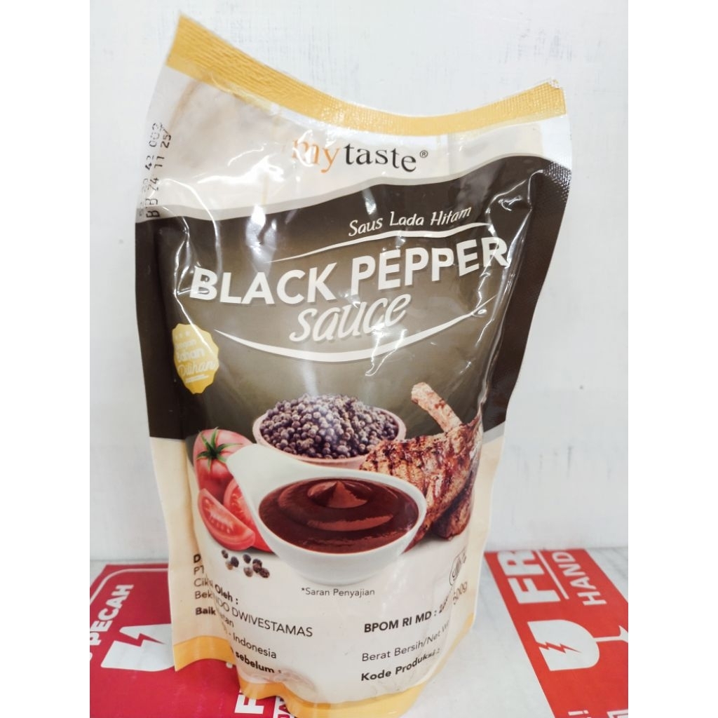

500gr Mytaste Saus Lada Hitam Black Pepper Sauce