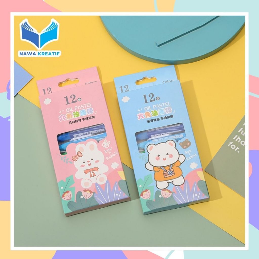 

NAWA 1 Set Krayon Mewarnai Isi 12, 18 dan 24 Warna dengan motif kartun lucu dan tidak mudah patah