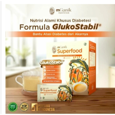 

Mganik Superfood Multigrain 500gr - Isi 20 Sachet GlukoStabil labu kurma