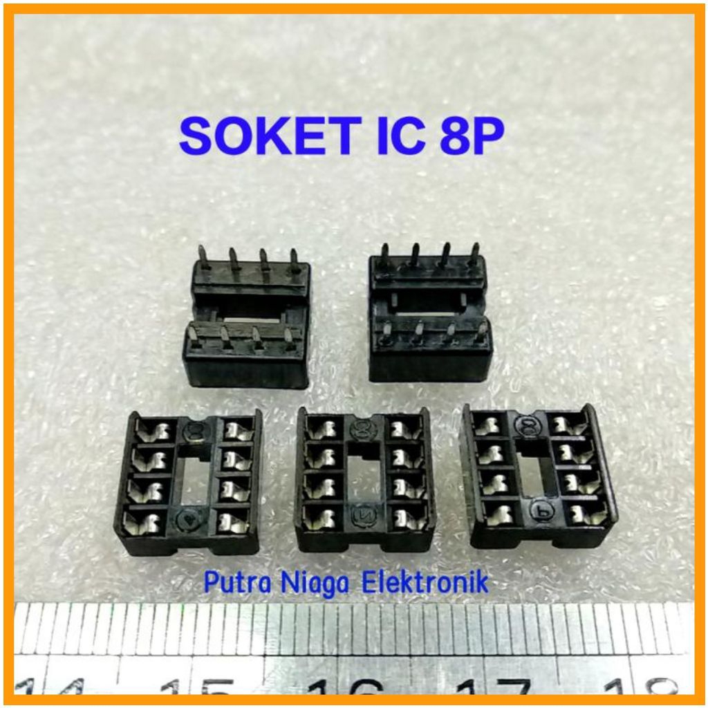 Soket IC 8p Socket 8pin ic 8 pin 4x2 pin Dudukan untuk IC 8 kaki