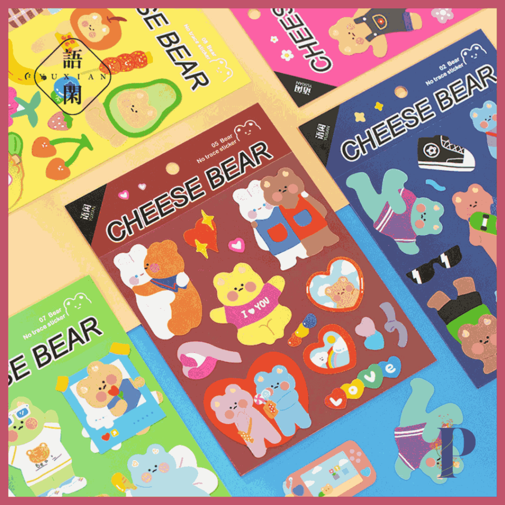 

Cheese Bear Diary Deco Stickers