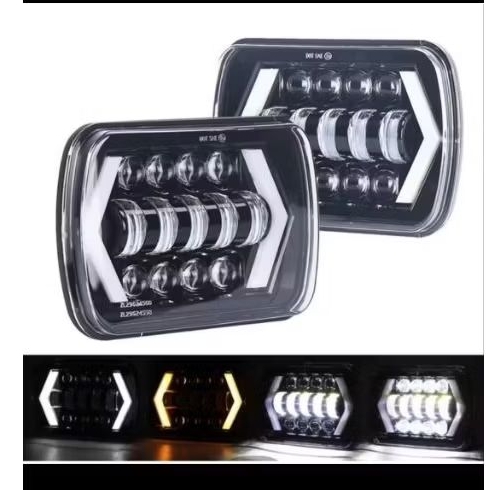 Reflektor Daymaker kotak Led Lampu depan Led kotak