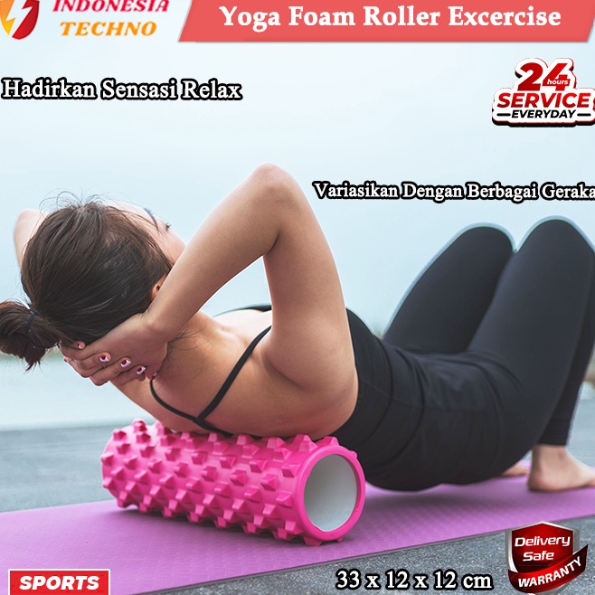 KODE V5U Yoga Roller Foam Yoga Roler Gym Fitness Yoga Olahraga Pria Wanita Gym Pilates Yoga Roller  