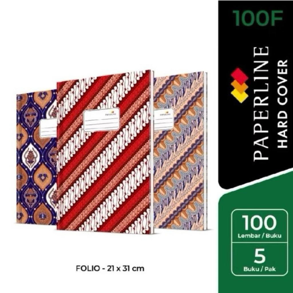 

Buku Folio Hard Cover PAPERLINE Isi 100 Lembar