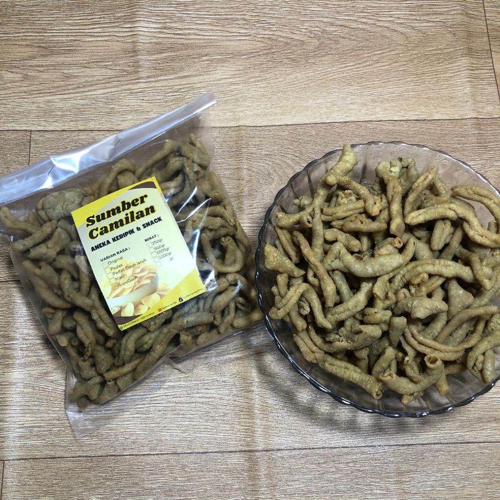 

Kripik Usus Ayam Crispy Original Kemasan 250Grm By Sumbercamilan2