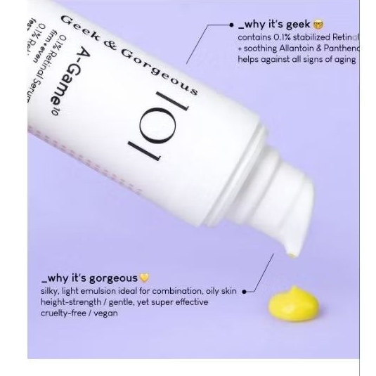 Geek And Gorgeous A-game 0.1% retinal serum