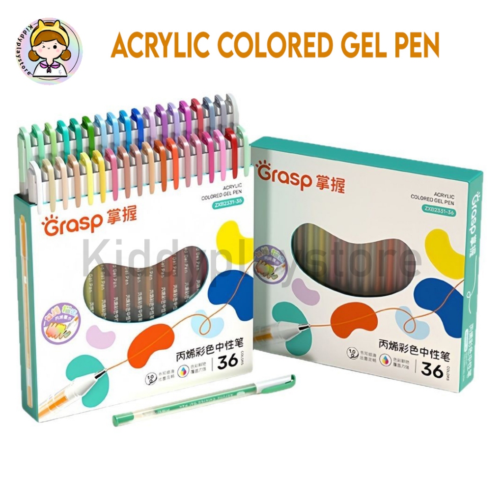 

Grasp Pulpen Gel Warna Akrilik – 12 / 24 / 36 Warna