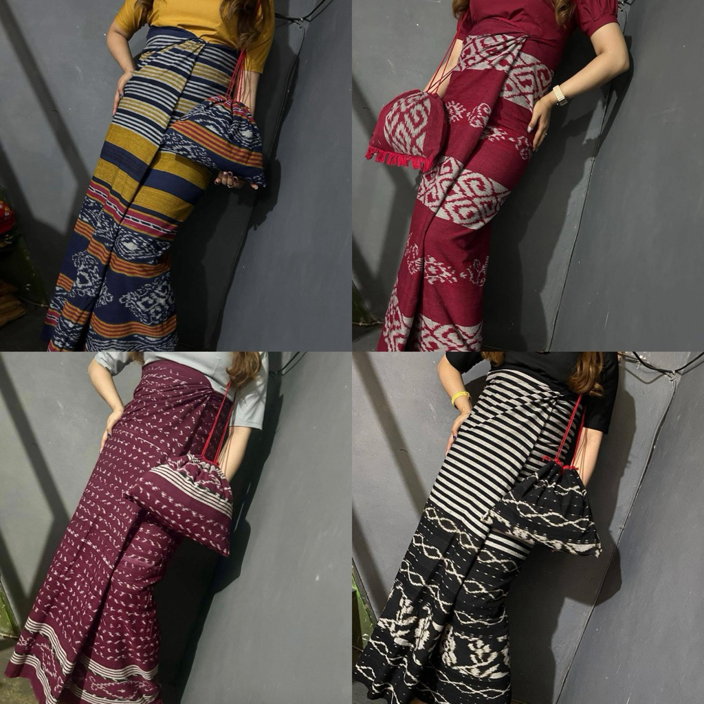 SARUNG TENUN ETNIK JEPARA+TAS SEPU TORAJA / SARUNG BLANGKET TORAJA / SARUNG TENUN TORAJA terlaris