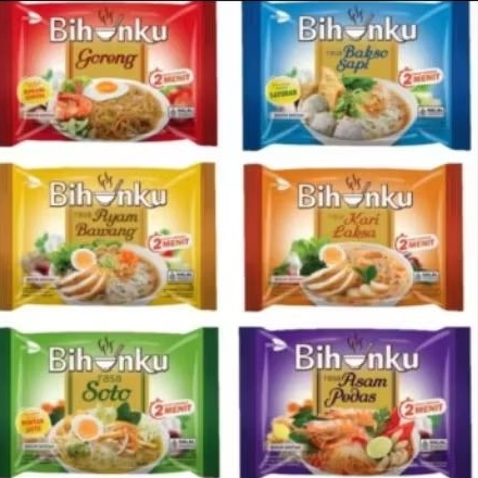 

Bihunku Instan-Mix Varian Rasa- 6 Pcs -55 Gr