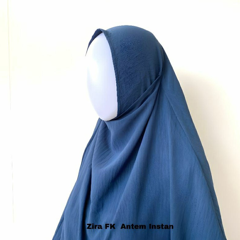 KODE Q55C Alesha Syari  Zira French Khimar Instan Antem Anti Tembem