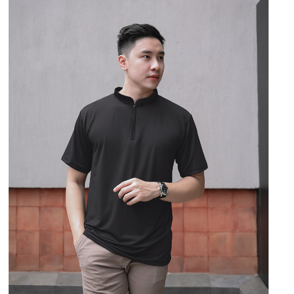 CUCI GUDANG CURSA Jersey Half Polo Sporty Kaos Half Zipper