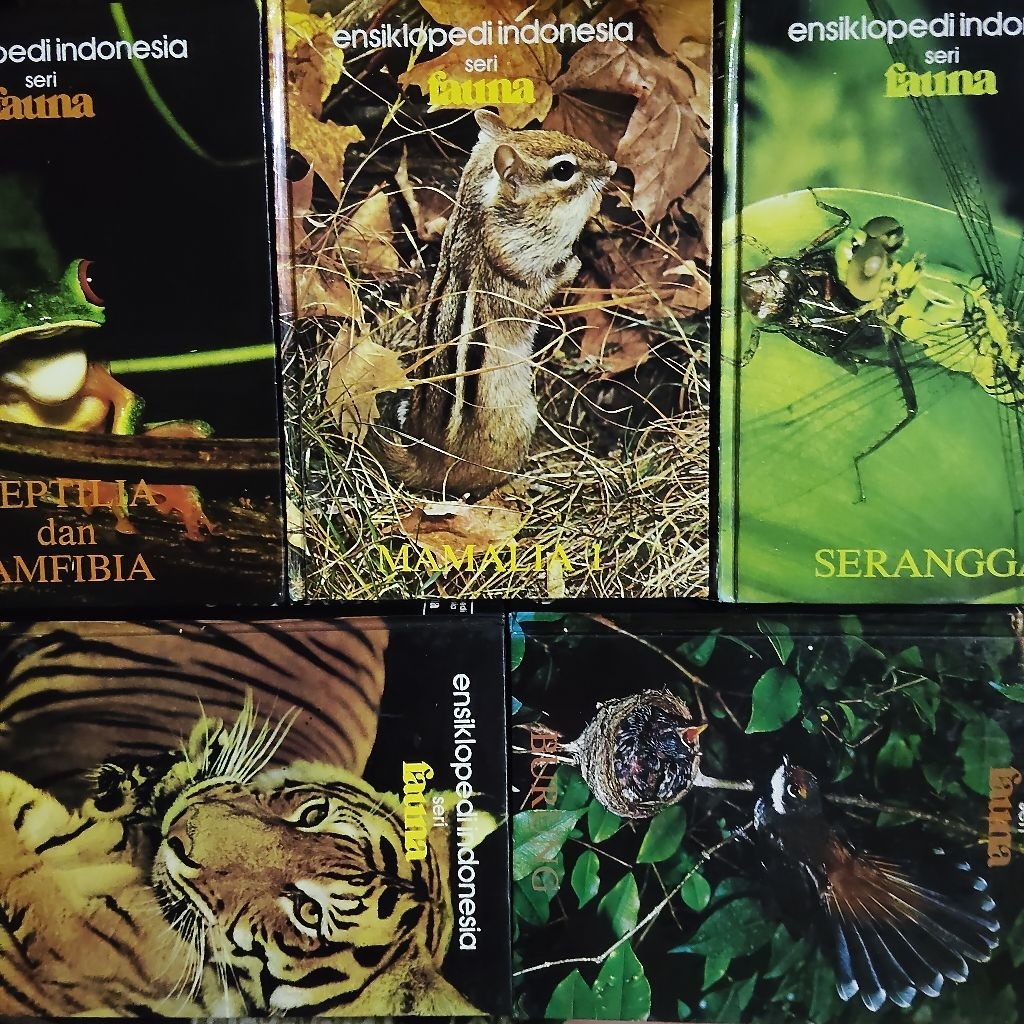 Buku Original • Ensiklopedia Jumbo - Ensiklopedia Indonesia Seri Fauna / Burung / Reptilia / Amphibi