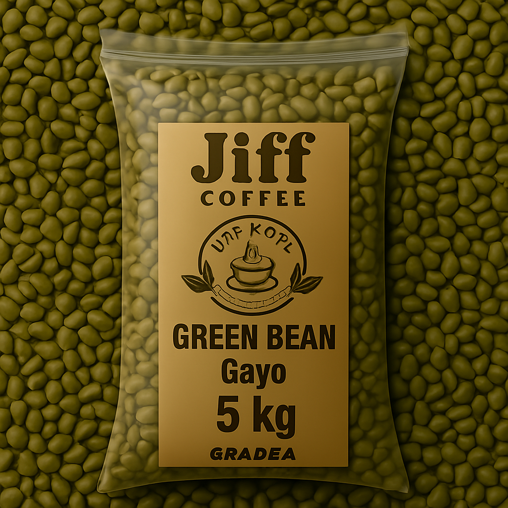 

Jiff COFFEE Green Bean Gayo – Premium Grade A (5kg