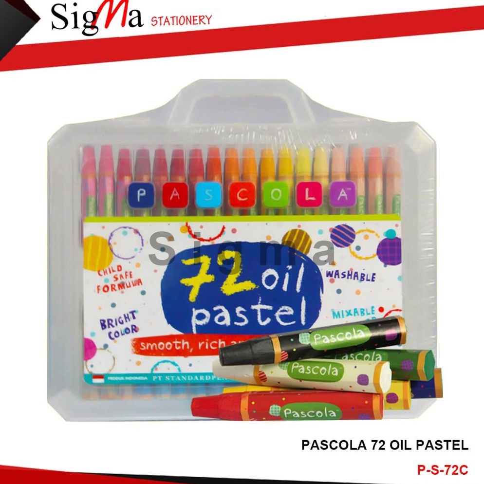 

KODE X89C Crayon Murah PASCOLA 72 warna
