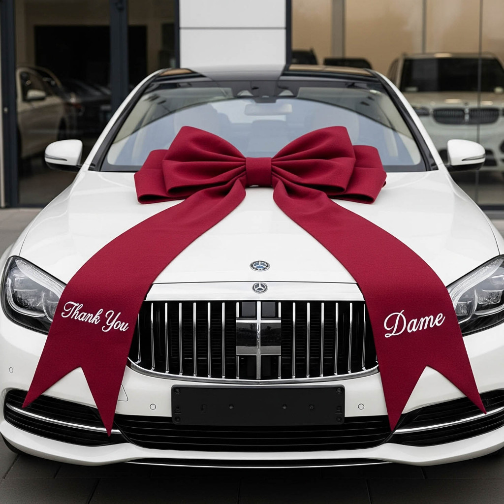 

Pita Besar Hiasan Mobil Baru Custom Cetak Tulisan/Ucapan Sendiri Ready Banyak Warna Ukuran Jumbo