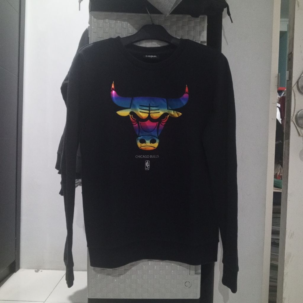 Crewneck NBA Chicago Bulls Rainbow