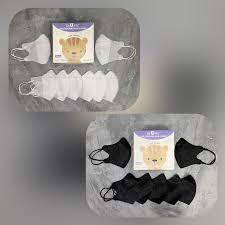 Masker Duckbill Anak Polos 3Ply isi 50pcs Masker Duckbill Anak polos Warna hitam putih