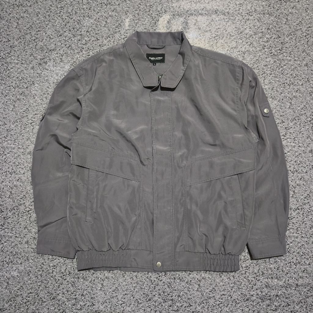 Work Jacket Vintage Flight Grey Classic Jaket Casual Second
