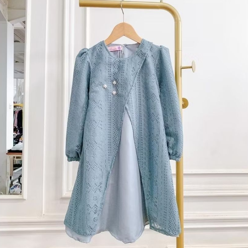 Mody Dress Kids Original Emmaqueen Gamis anak brukat