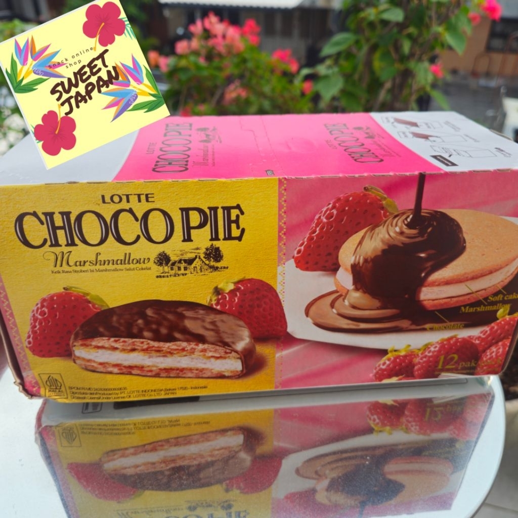 

LOTTE CHOCOPIE MARSHMALLOW strawTERBARU
