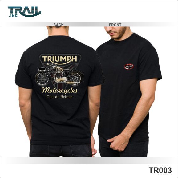 Kaos Dewasa Kaos Distro motor TRIUMPH CLASSIC BRITISH Collection