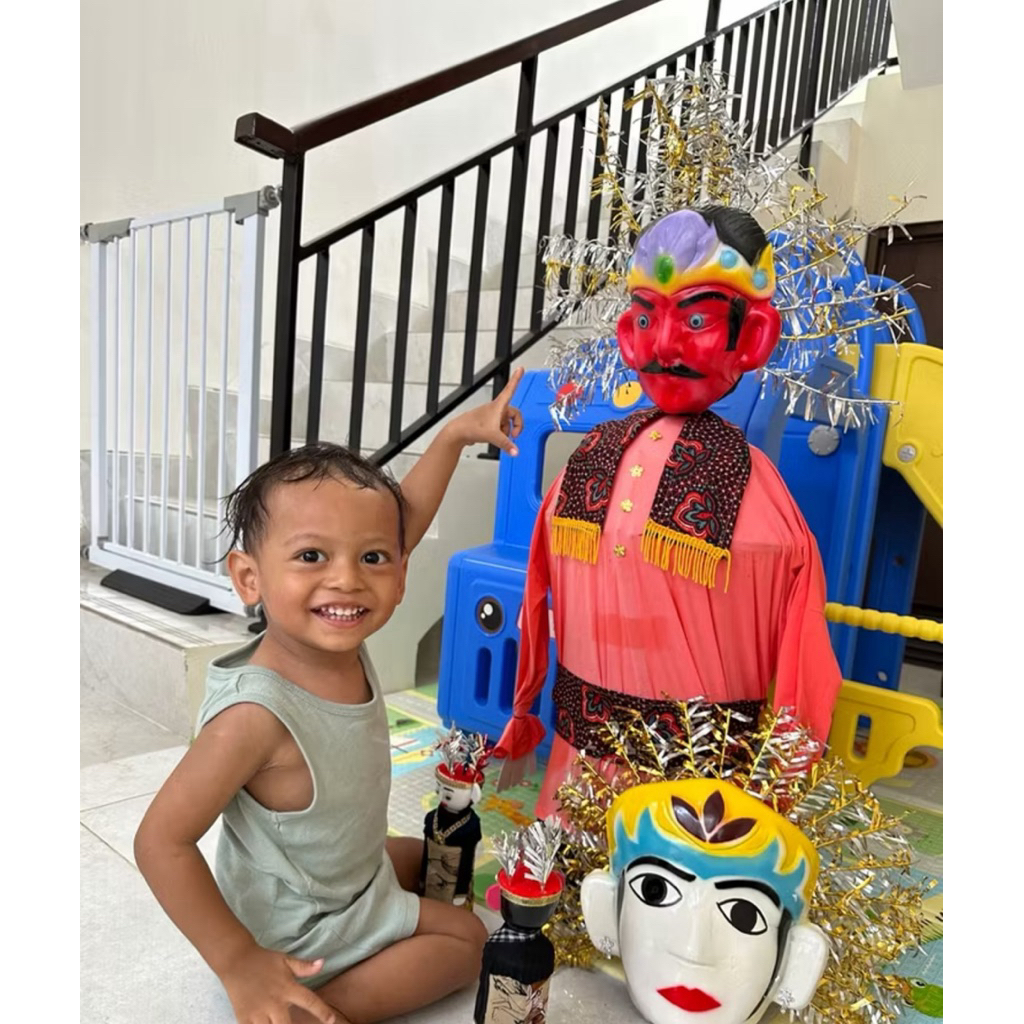 PREMIUM TOPENG ONDEL ONDEL BETAWI ABANG NONA NONE JAKARTA TRADISIONAL KEMBANG KELAPA RUMBAI KEBAYA H