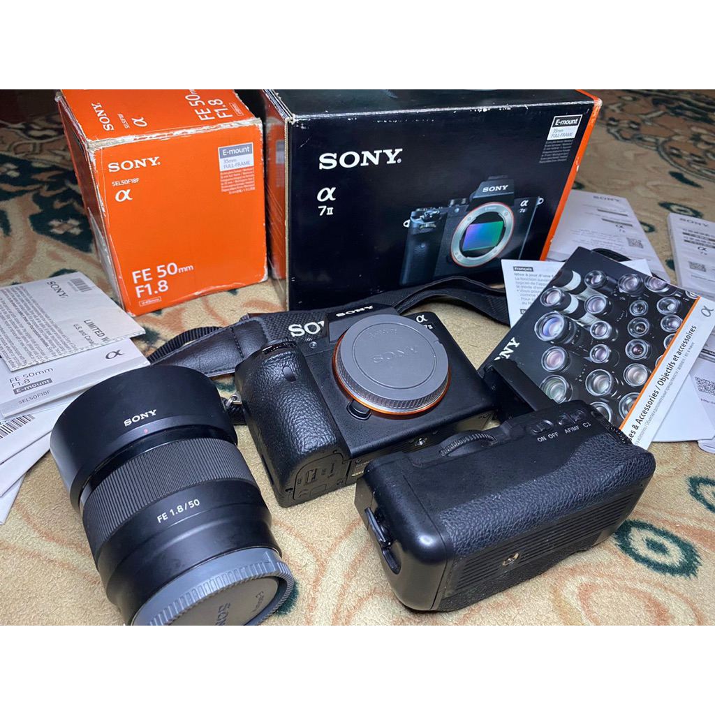 SONY a7ii FULSETBOX + LENSA FIX FE 1.8/50