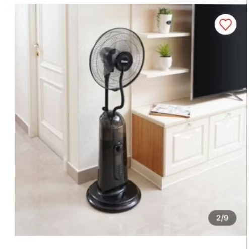 Krisbow 2.3 Ltr Graso Kipas Angin Uap Hitam - Humidifier Penyejuk Ruangan