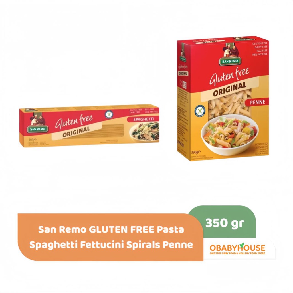 

San Remo GLUTEN FREE Pasta Spaghetti Fettucini Spirals Penne 350 gram