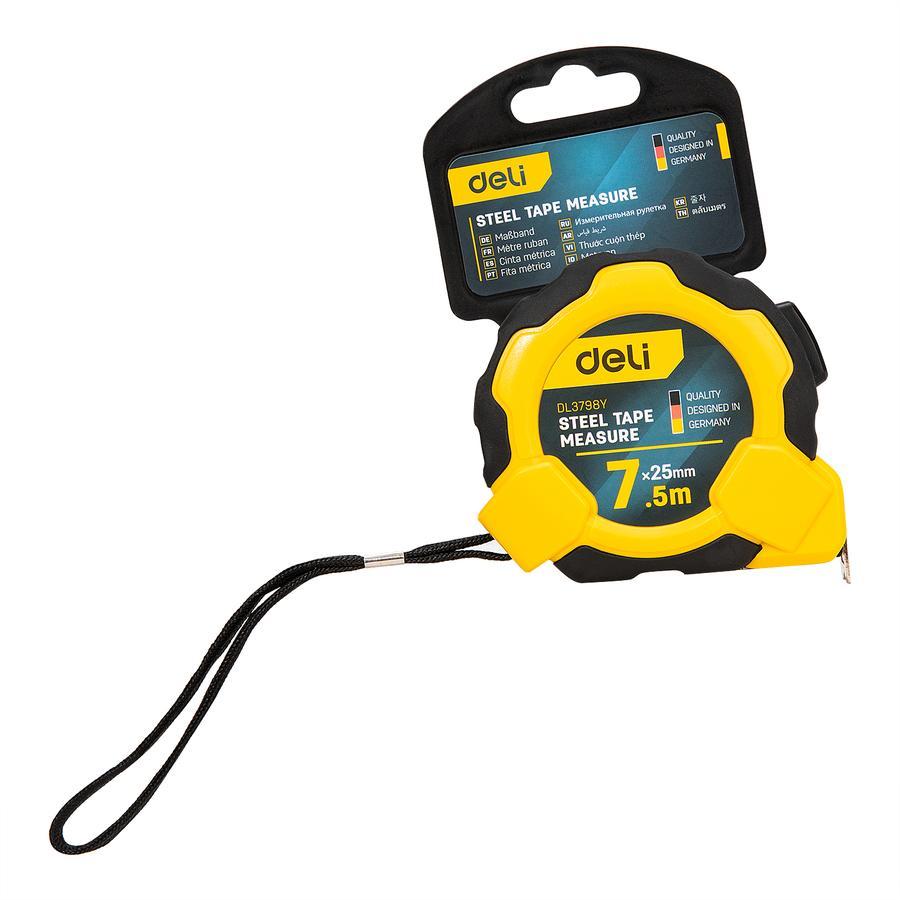 METERAN TUKANG / DELI Meteran 7.5M DL3799Y / Steel Measuring