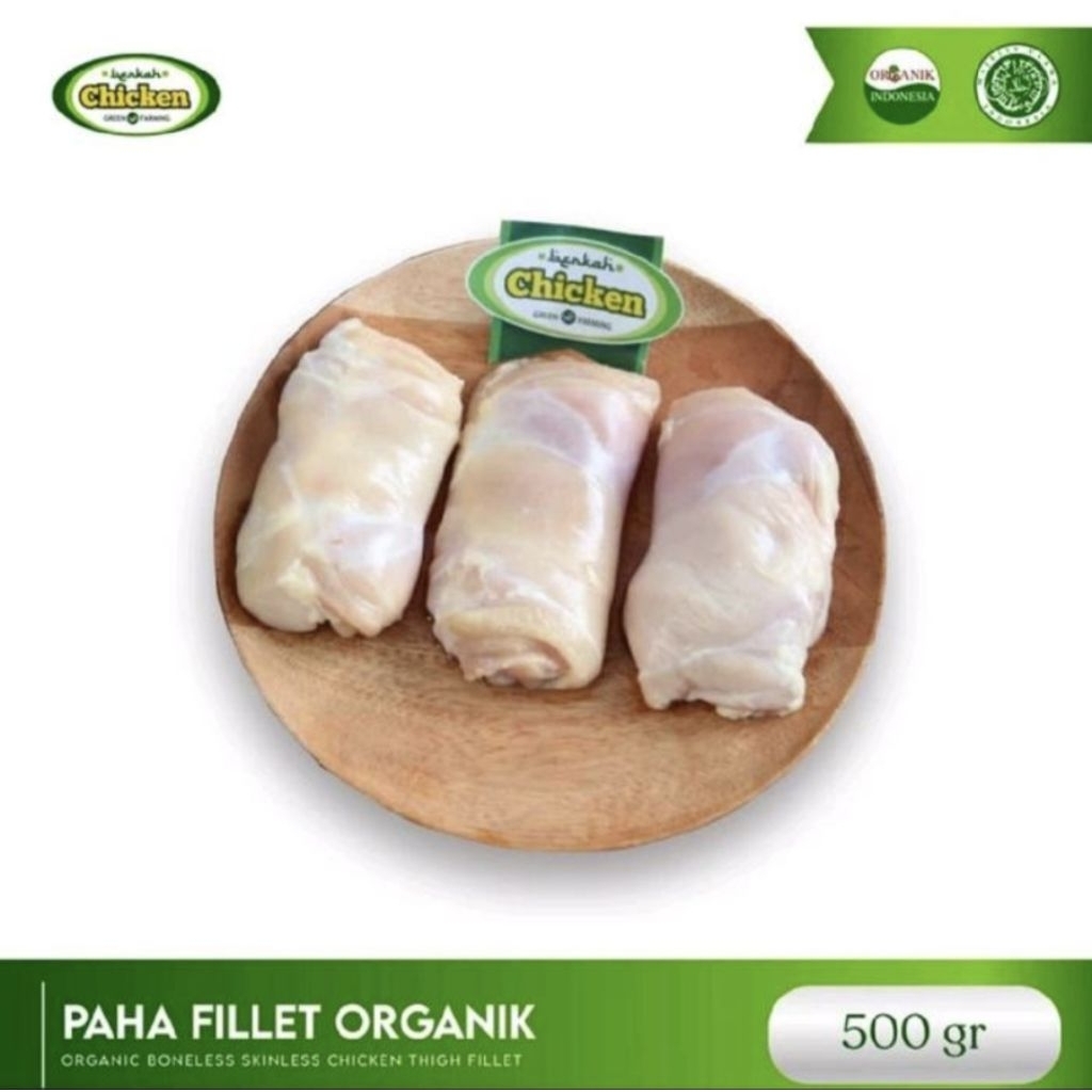 

Fillet Paha Ayam Organik, Berkah Chicken 500 gr Frozen Food