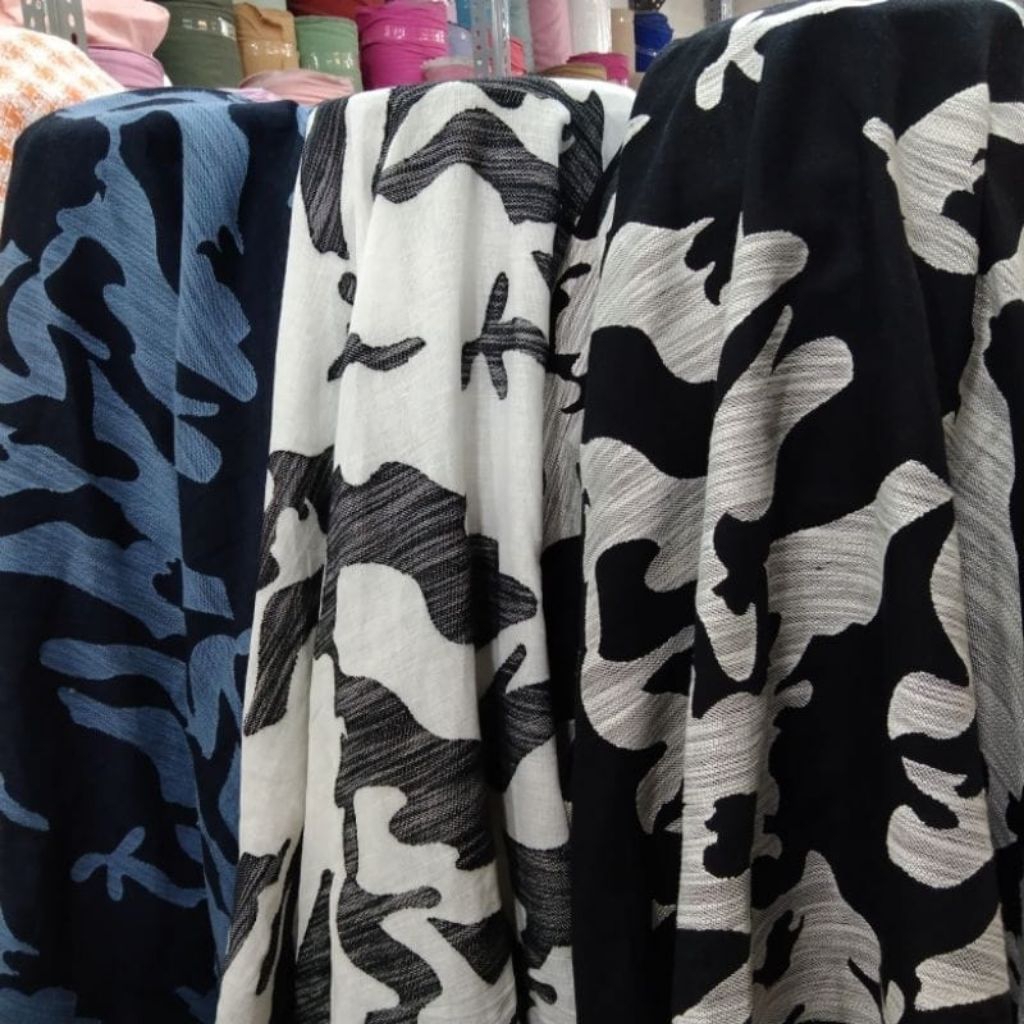 Kain linen jacquard tebal/linen jacguard tebal ( harga untuk ½ meter)