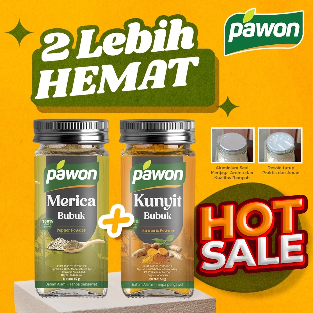 

Promo Hemat Merica Bubuk & Kunyit Bubuk Murni Pawon