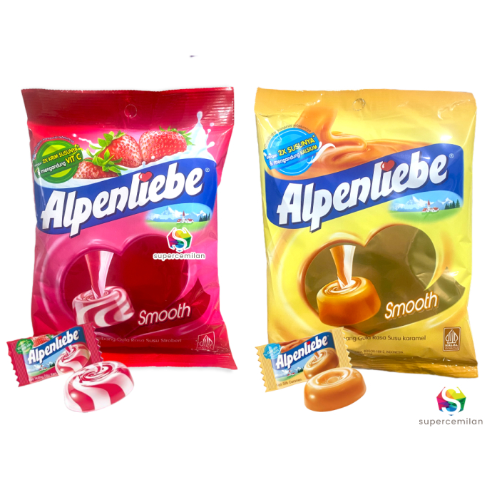 

PERMEN ALPENLIEBE SMOOTH KARAMEL STRAWBERRY 1PAK ISI 50 PCS