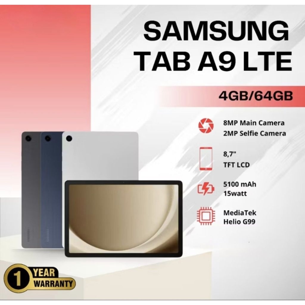 SAMSUNG TAB A9 LTE BNIB BARU SEGEL 100% ORIGINAL