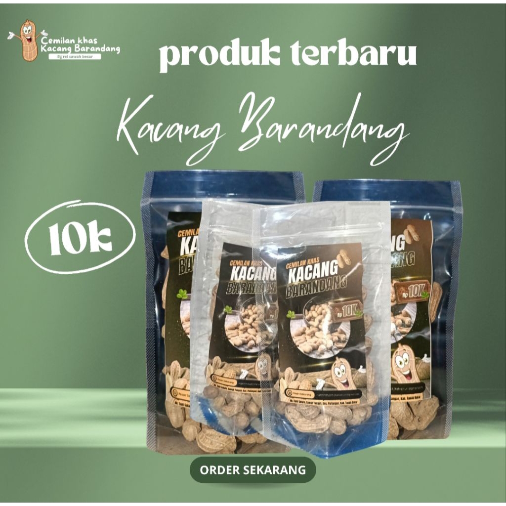 

Cemilan khas Kacang Barandang (sawah Tangah)